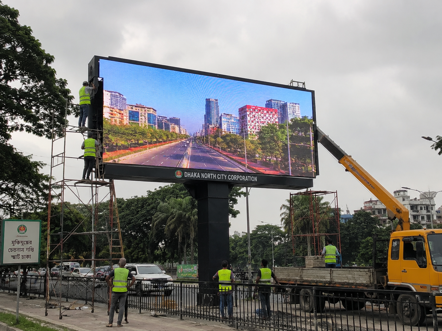 Outdoor P6.67 LED Billboard – City Corporation project by Renex Digital in Rajshahi City Corporation